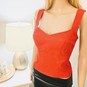 Nanette Lepore Red Crop Top